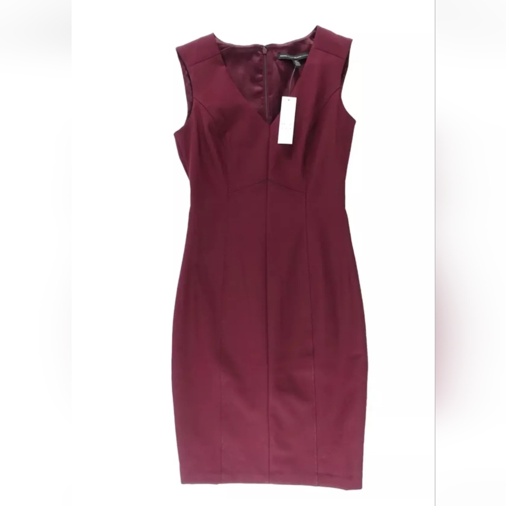 White House Black Market Womens Lined Sleeveless Sheath Dress, , Size 6,8
